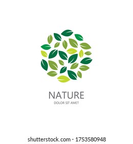 Green leaf logo ecology nature element vector icon