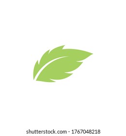 Green leaf logo ecology nature element vector icon