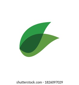 Green leaf logo ecology nature element vector icon