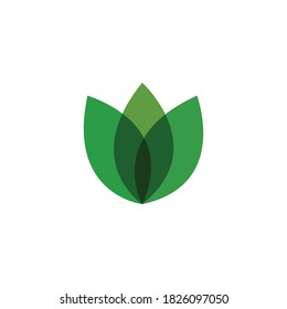 Green leaf logo ecology nature element vector icon
