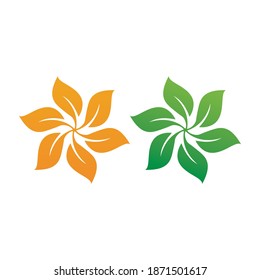Green leaf logo ecology nature element vector