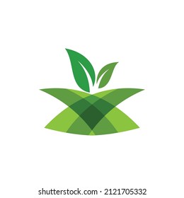 Green leaf logo ecology nature element vector icon