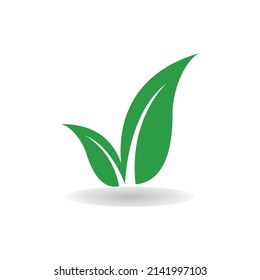 Logo de la hoja verde ecología naturaleza elemento vector icono