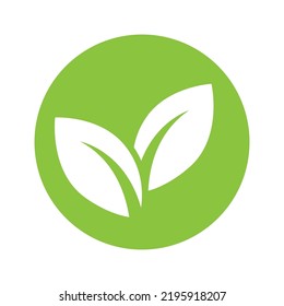 Logo de la hoja verde ecología naturaleza elemento vector icono