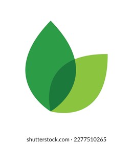 Green leaf logo ecology nature element vector icon