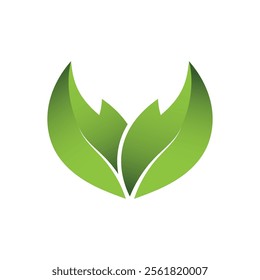 Green Leaf Logo Grapich Images 