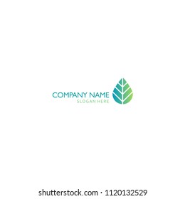 green leaf logo with humanity and futuristic feel can be used for your company logo