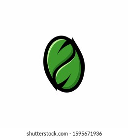 Green Leaf logo icon design vector illustration