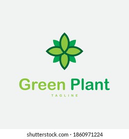 Green leaf logo icon. green environmental concept. vector