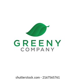 logotipo de hoja verde, icono y vector