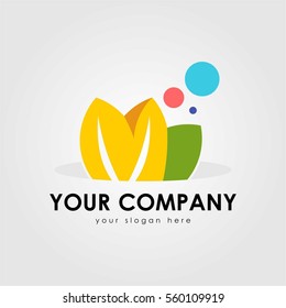 GREEN LEAF LOGO ICON SYMBOL EMBLEM TEMPLATE