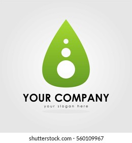 GREEN LEAF LOGO ICON SYMBOL EMBLEM TEMPLATE