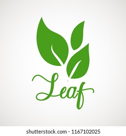Green leaf logo icon vector design. Landscape design, garden, Plant, nature and ecology vector logo. Ecology Happy life Logotype concept icon. Vector illustration