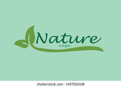 Green leaf logo icon vector design. Landscape design, garden, Plant, nature and ecology vector logo. 