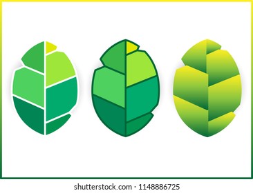 green leaf logo illustration