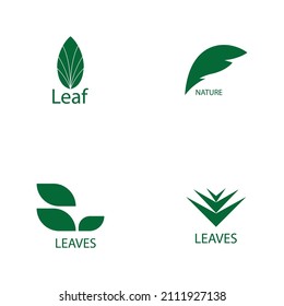 diseño de ilustración de logotipo de hoja verde