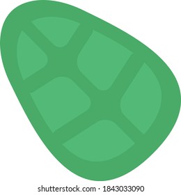 Green Leaf Logo Illustration - Round Shape Leaf 