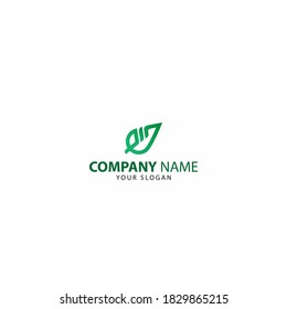 green leaf  logo monogram icon vector design, garden, Plant, nature and ecology