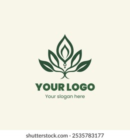 "Green Leaf Logo for Organic and Eco-Friendly Branding"

