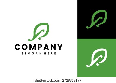 Green Leaf Logo for Organic and Eco-Friendly Brands