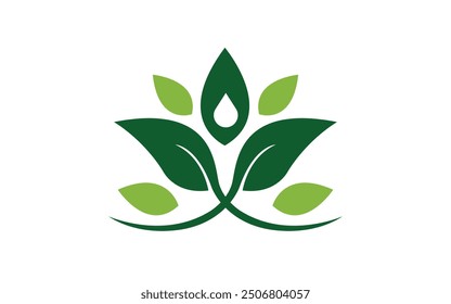 Green leaf logo Pro Vector