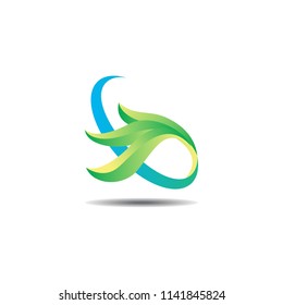 green leaf logo, tree logo, plant logo vector