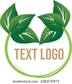 Green Leaf Logo Vector Design 