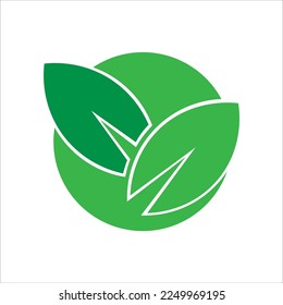 Vectorsymbol des grünen Leaf-Logos