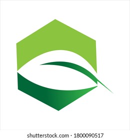 plantilla de diseño de ilustración de vector con logotipo de hoja verde