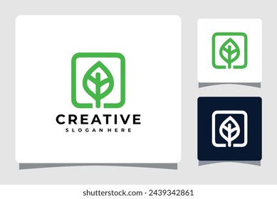 Green Leaf Logo Vektor Illustration Design-Vorlage
