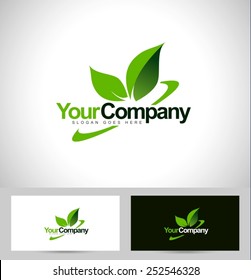 Green Leaf Logo Images Stock Photos Vectors Shutterstock