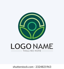 Green leaf Logos of green Tree leaf ecology nature element vector