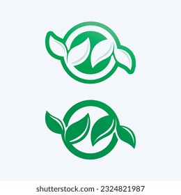 Green leaf Logos of green Tree leaf ecology nature element vector