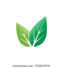Vetor e símbolo de logotipos de Folha Verde