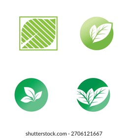 Logotipos de Green Leaf Vector y símbolo