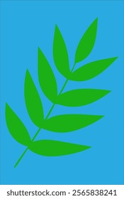 green leaf with many branches