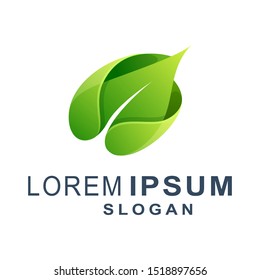 Green Leaf Modern Logo Design