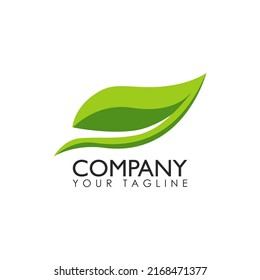 Green Leaf Nature Company Vector Logo Stock Vector (Royalty Free ...