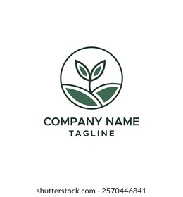 green leaf nature eco friendly vector logo