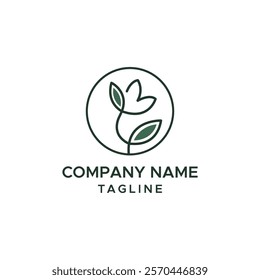 green leaf nature eco vector logo