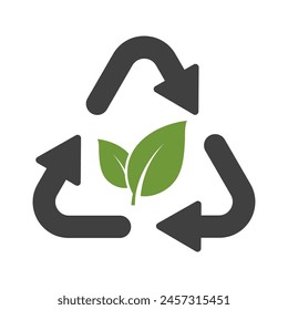 Grünes Blatt Naturökologie Element Vektorgrafik Symbol