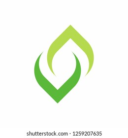 Green Leaf Nature Farm Business Company Vector Logo Design