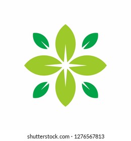 Green Leaf Nature Farm Business Company Vector Logo Design