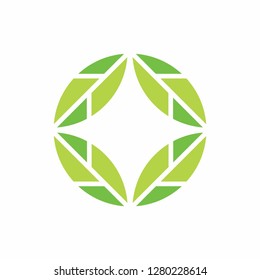 Green Leaf Nature Farm Business Company Vector Logo Design