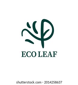 Ilustración del diseño del logotipo de la naturaleza de la hoja verde