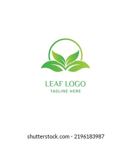 Green Leaf Nature Logo Design Vector Inspiration
