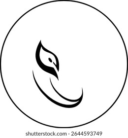 Green leaf nature logo design 