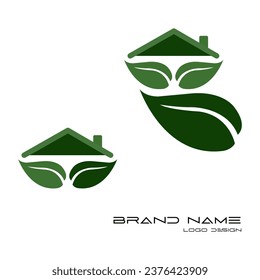 Icono de vector respetuoso con el medio ambiente con el logotipo de la naturaleza de la hoja verde.