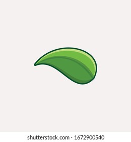 green leaf nature  logo Ideas. Inspiration logo design. Template Vector Illustration. Isolated On White Background