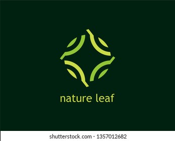 Green Leaf Nature Logo with a modern look are very easily placed in various kinds of Icons, Vectors, Favicons, Logo